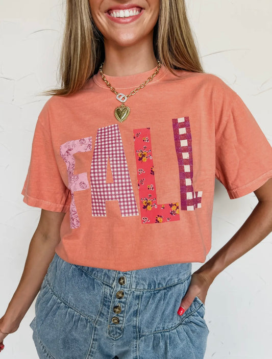 Fall Patchwork Tee