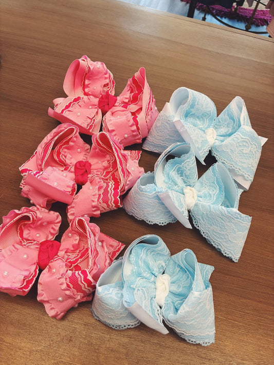 Light Blue Lace Bow SSD