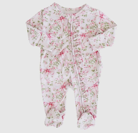 Caden Lane- Bows in Bloom Footie