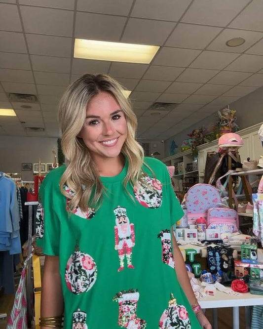 A Very Merry Christmas Sequin Tee|PREORDER|