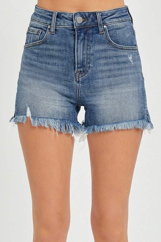 Distressed RISEN shorts 6142