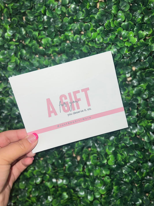 Gift Certificate🫶