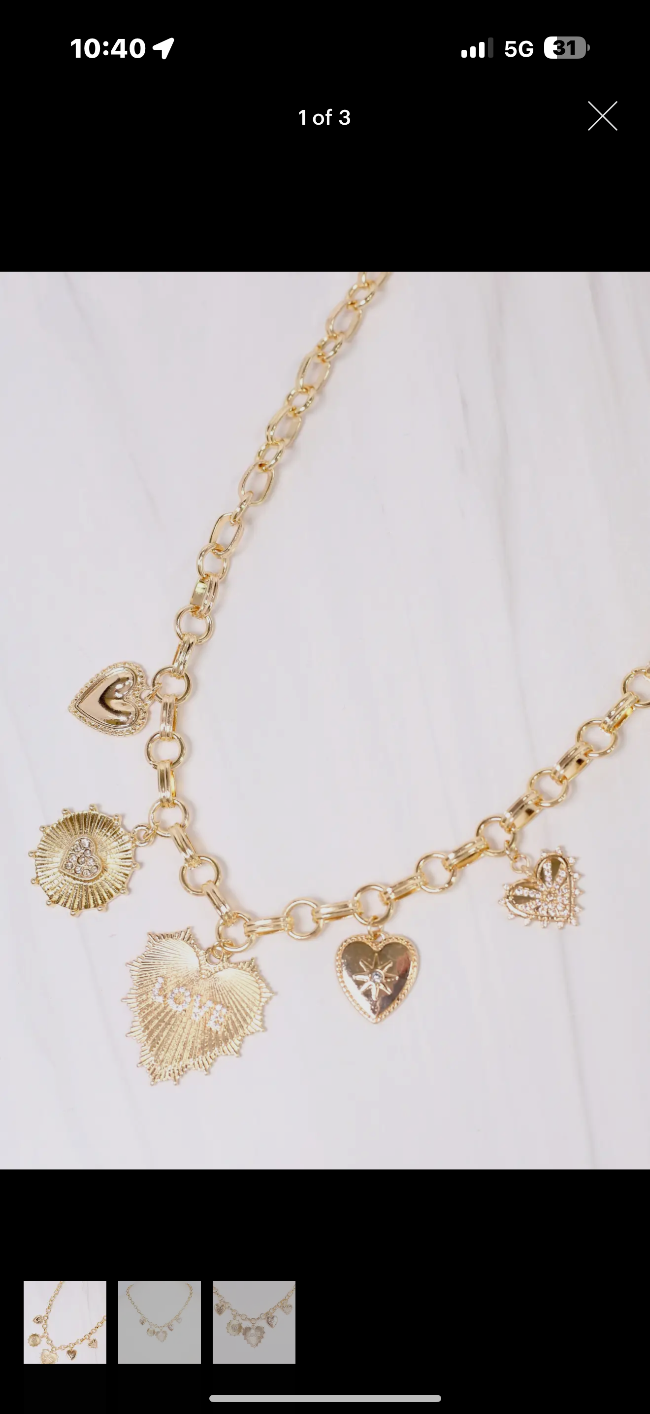 Charm necklaces