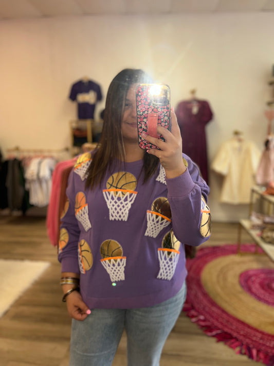 Basketball Sequin Top