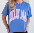 Lulu Mac Polka Dot Tee- Flo Blue