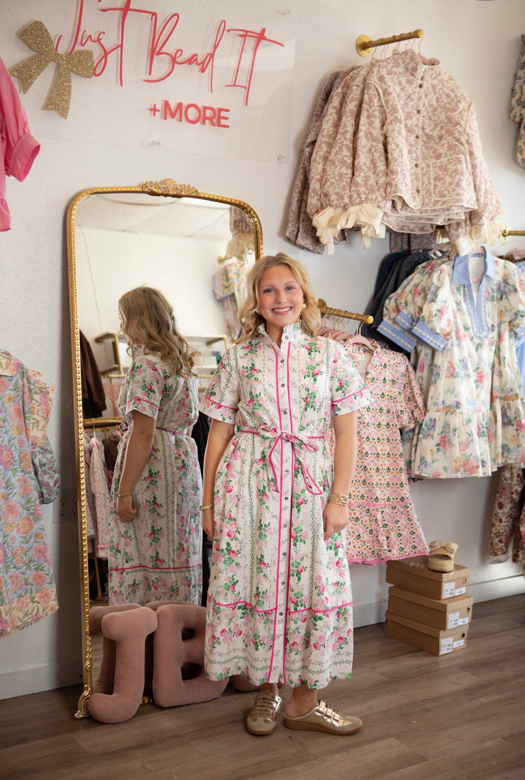 Garden Bloom Midi Dress