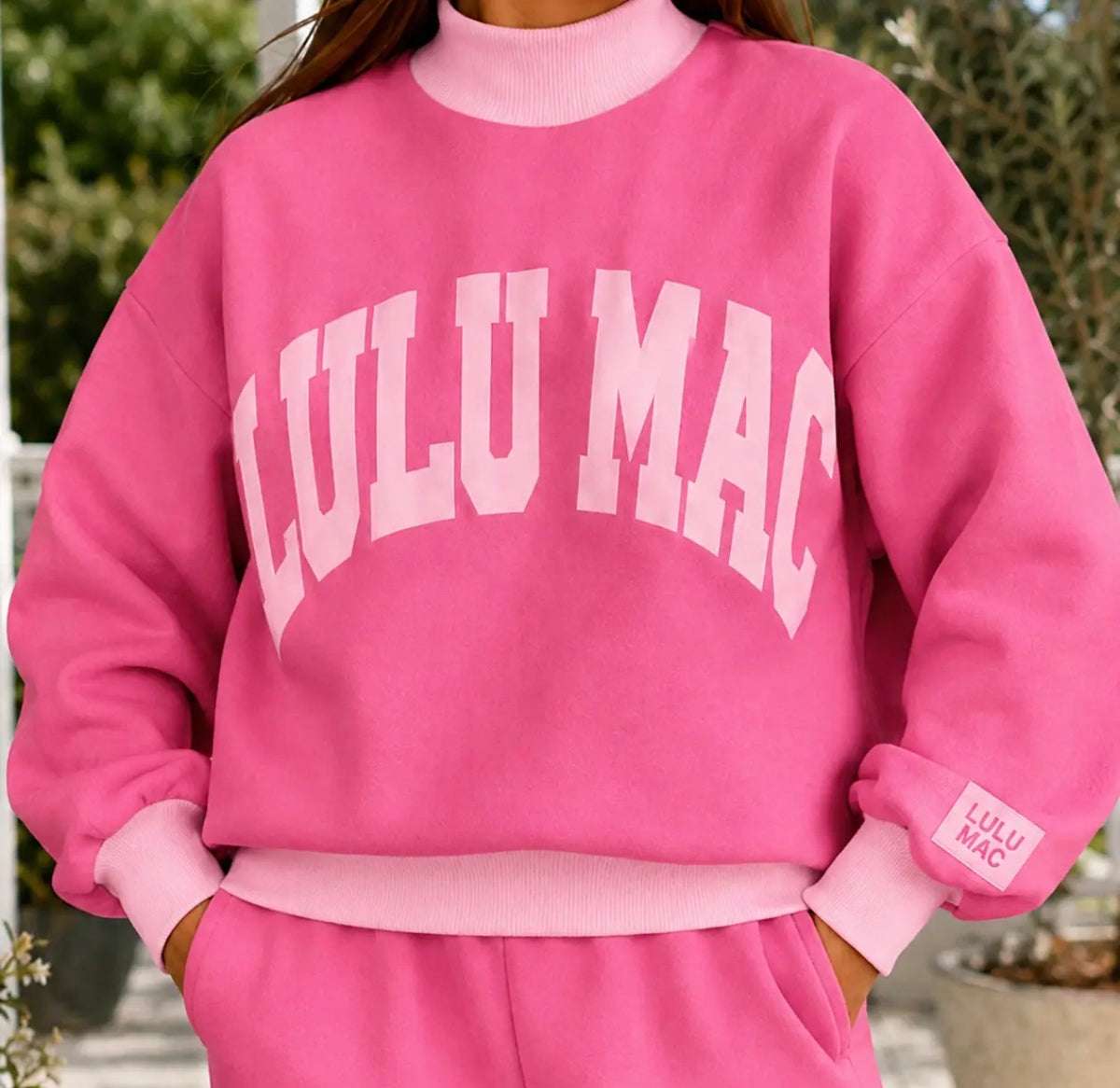 Pink Puff Mockneck Lulu Mac|Nov ETA