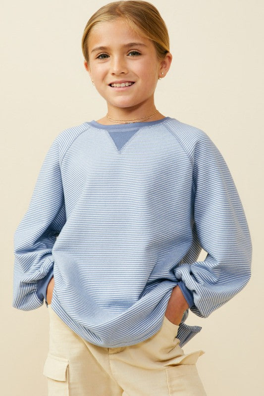 Puff Sleeve Striped Top