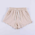 Ruffle Babe Shorts- KHAKI EXTRAS
