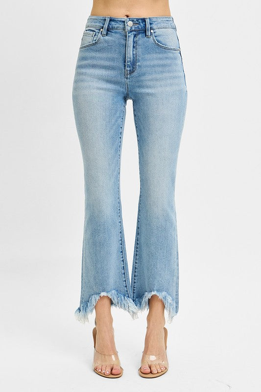 High Rise Cropped Jeans- RISEN