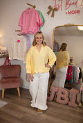 Scallop Top-Yellow