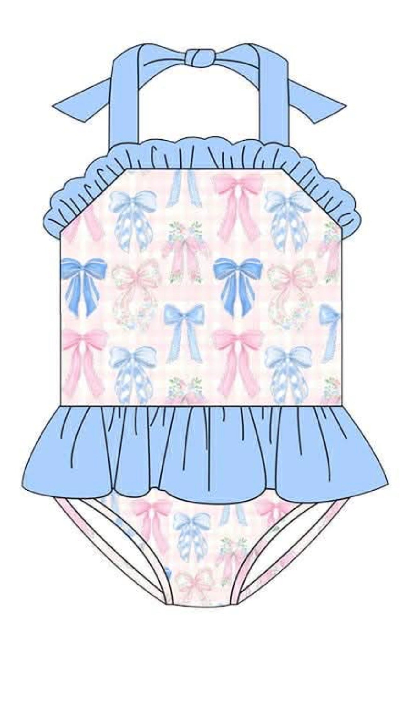 Preppy Bows Swimsuit