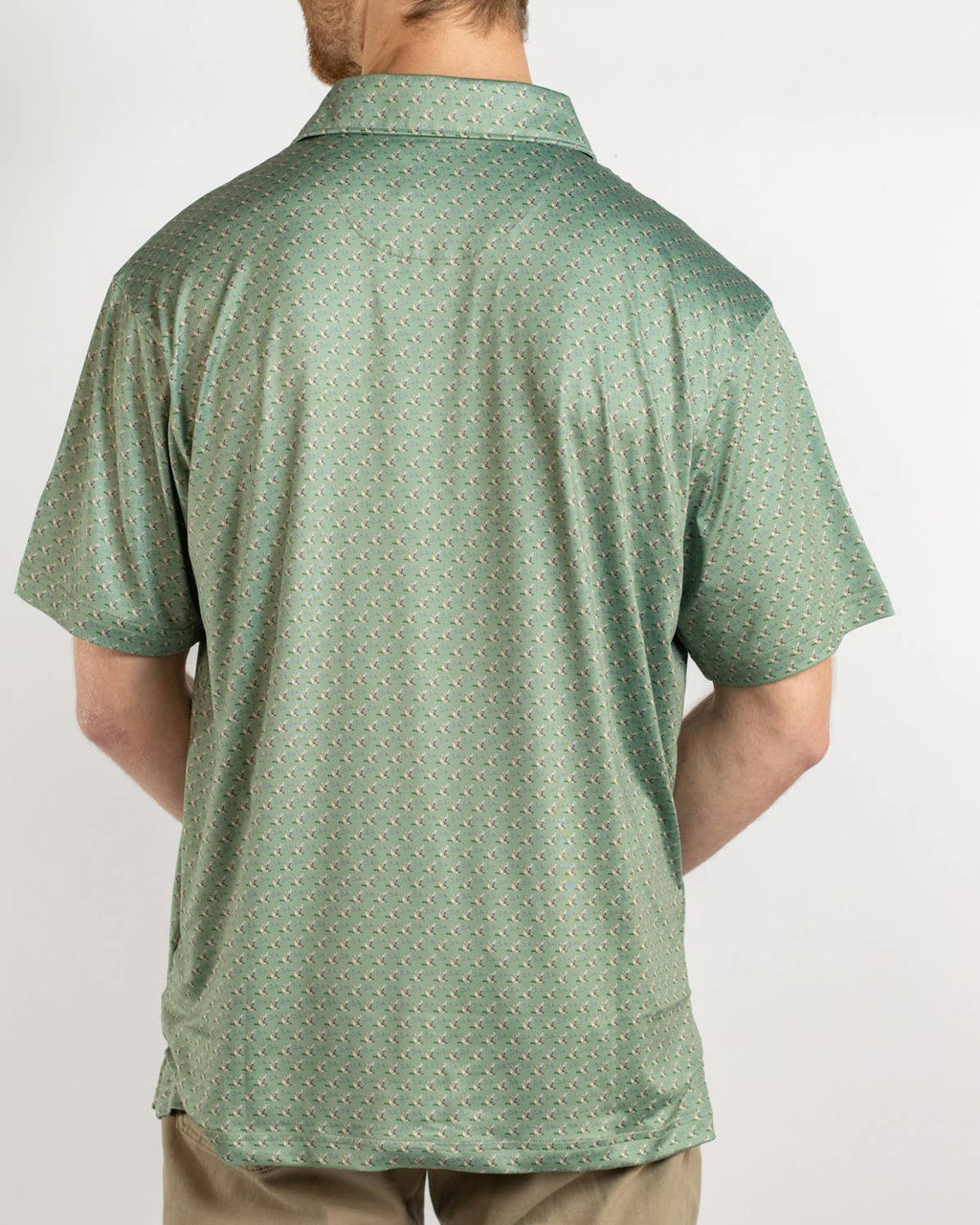 Men's Flying Mallard Performance Polo   Green/Multi   -Asst.