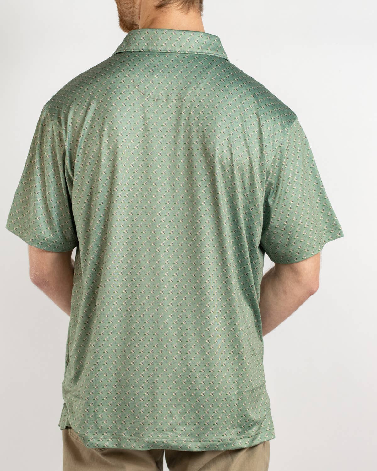 Men's Flying Mallard Performance Polo   Green/Multi   -Asst.
