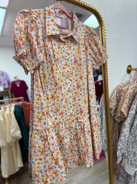 Floral Print Mini Dress
