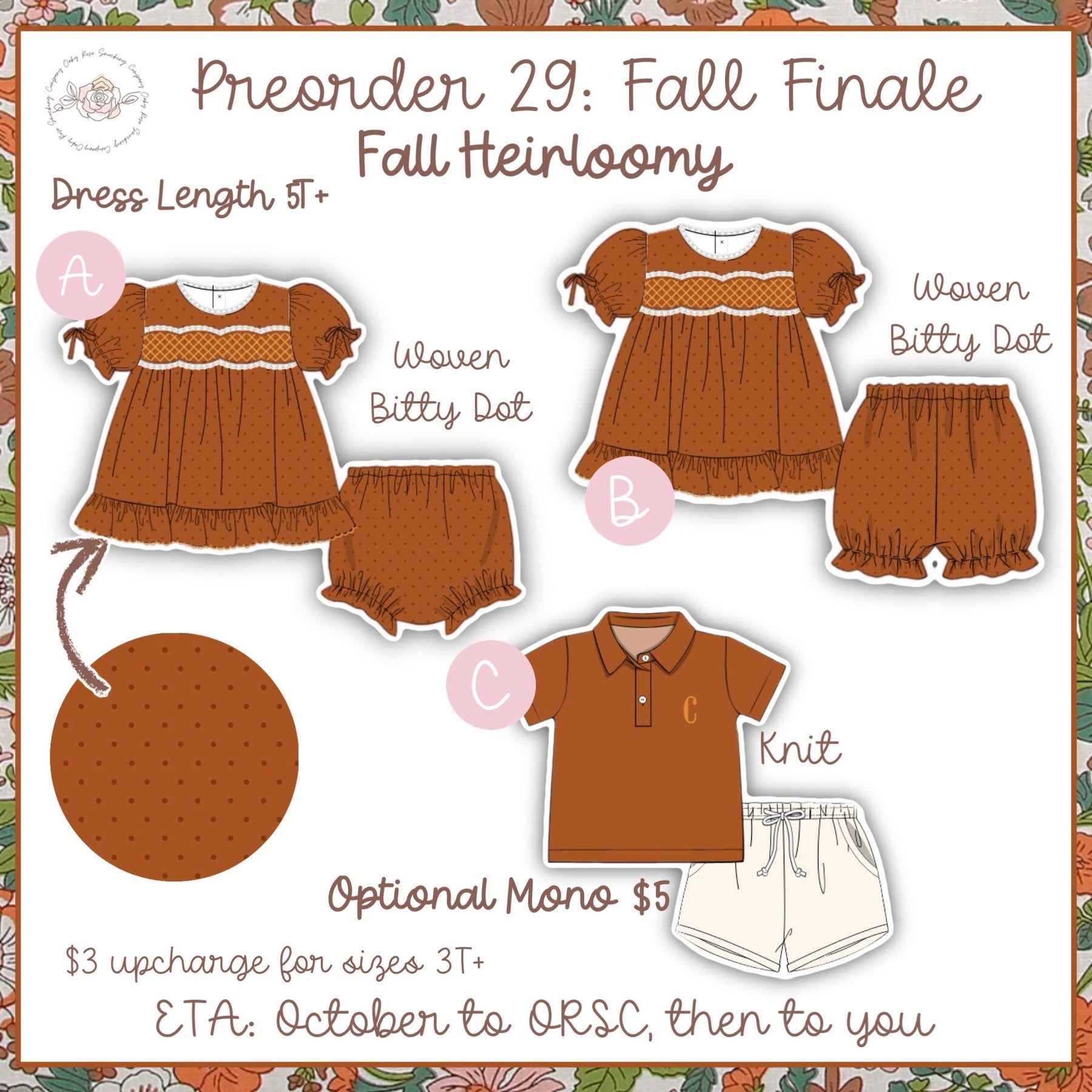 Fall Heirloom|Preorder|Style A