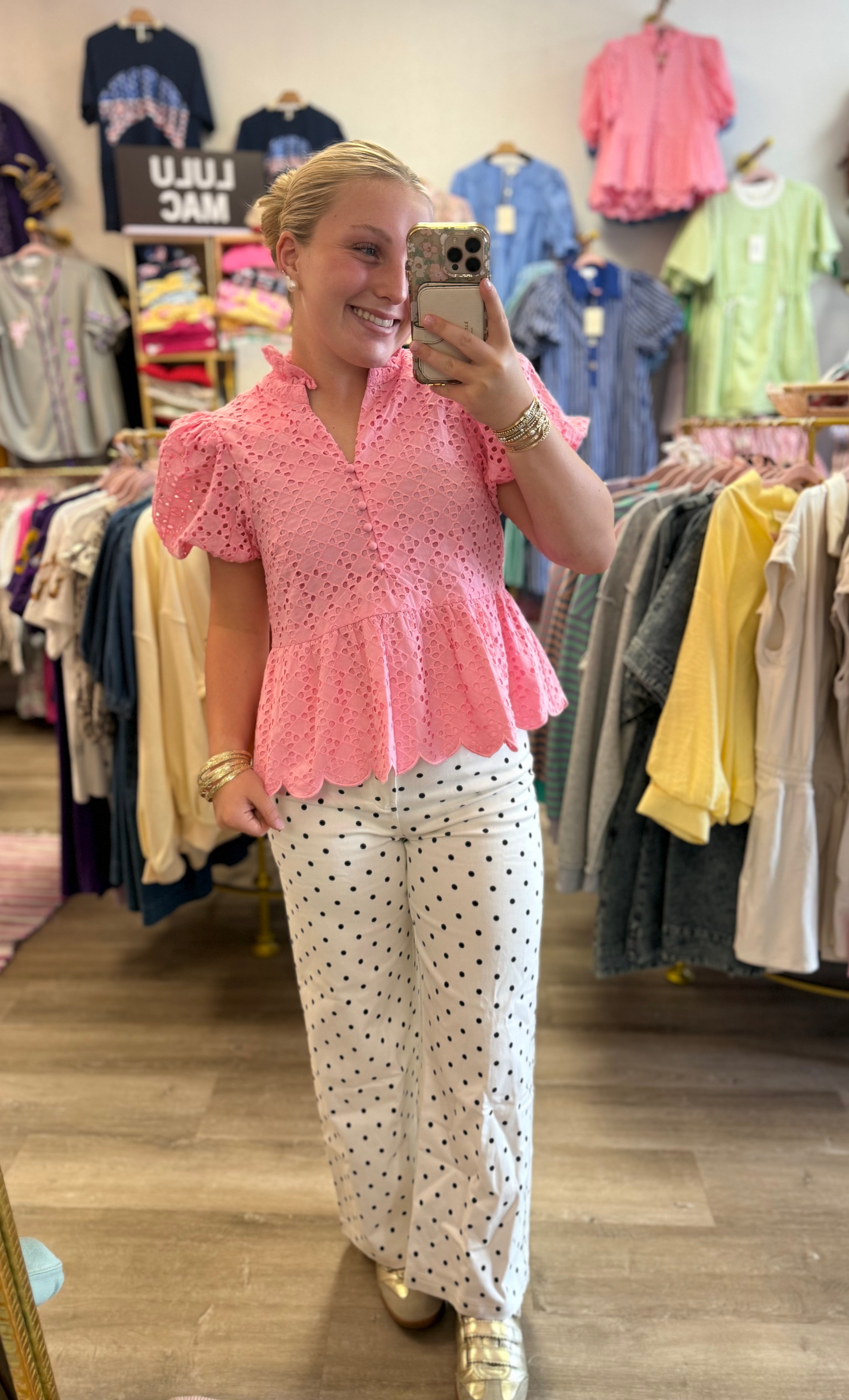 Black and White Polka Dot Bottoms