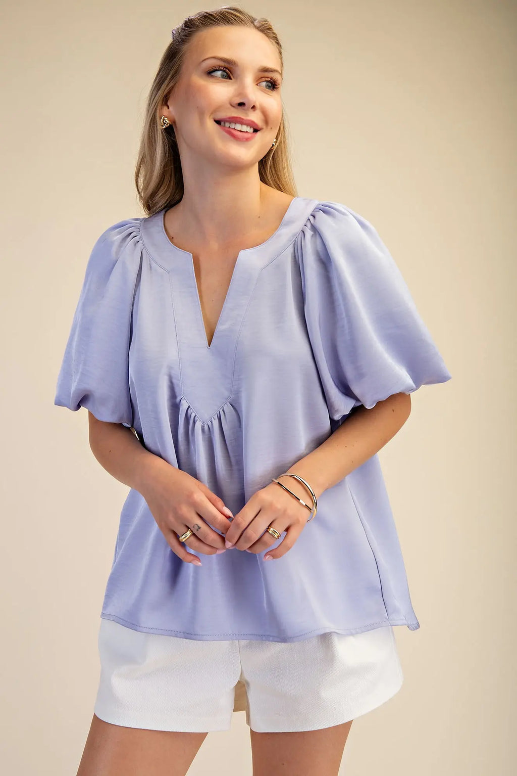 Spring Satin Glam Top