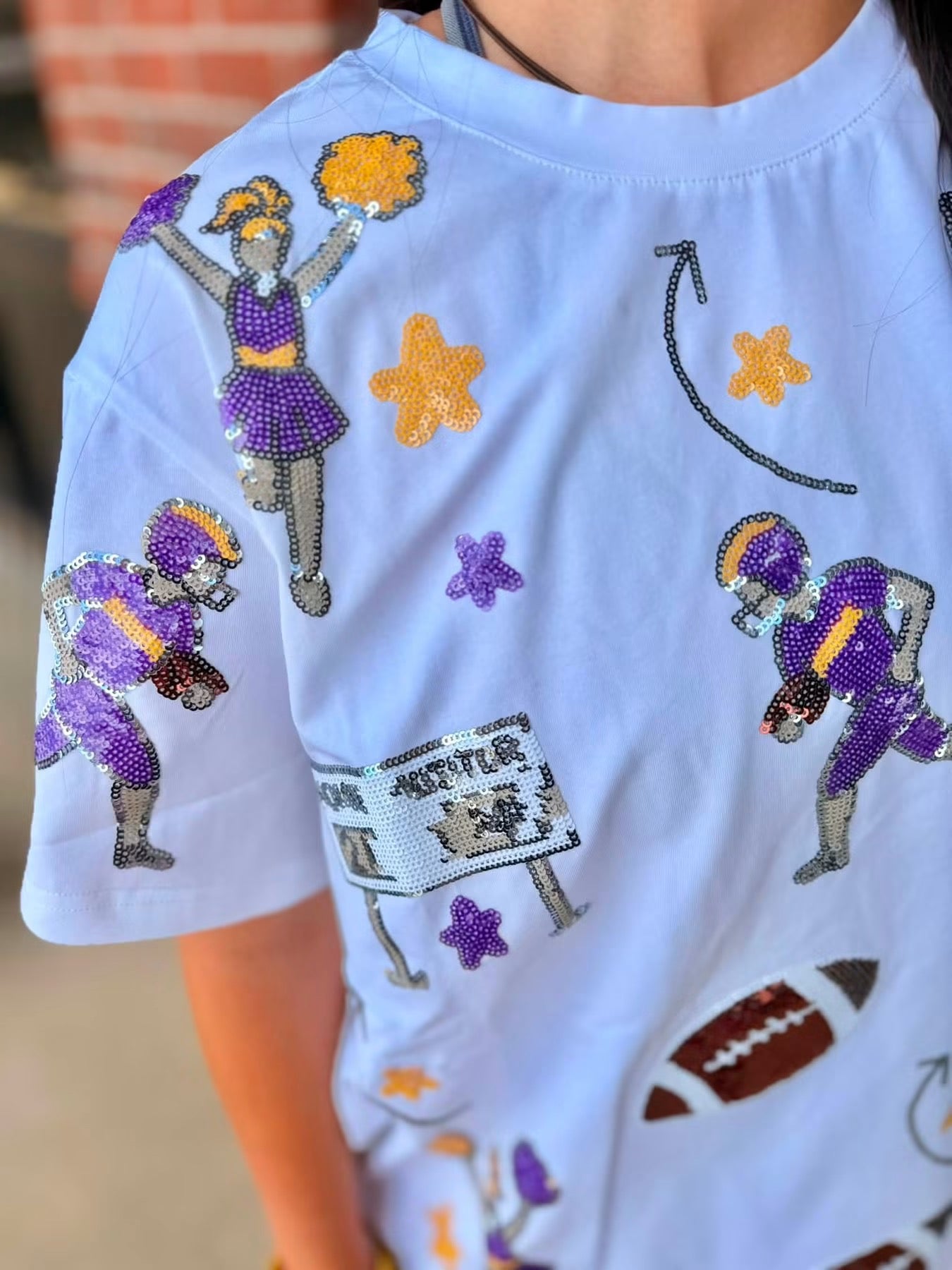 Football Play Sequin Tee|August eta