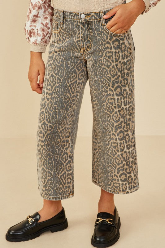 Leopard Denim Relaxed Fit Denim