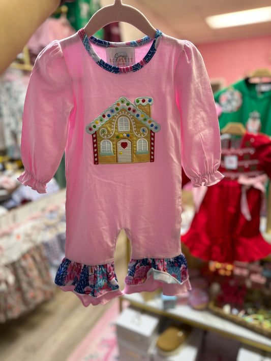 Gingerbread Whimsical Romper