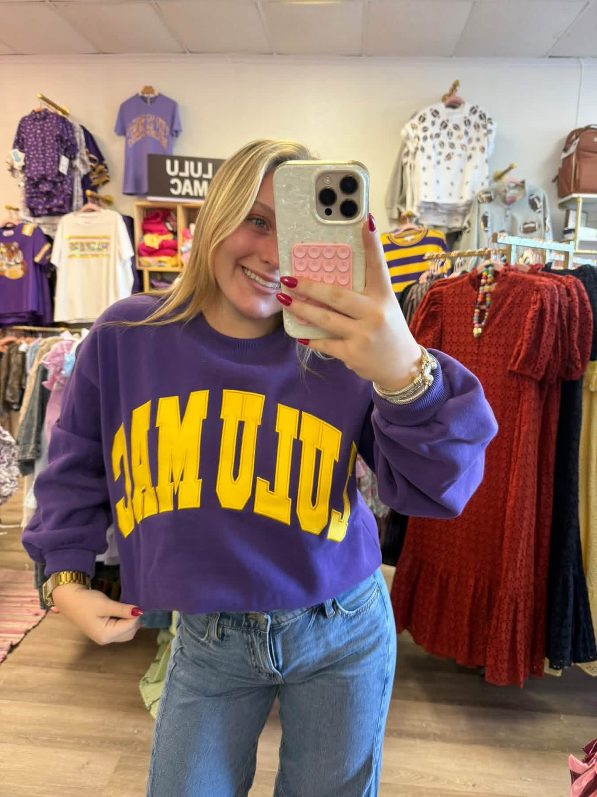 Purple & Gold Lulu Mac