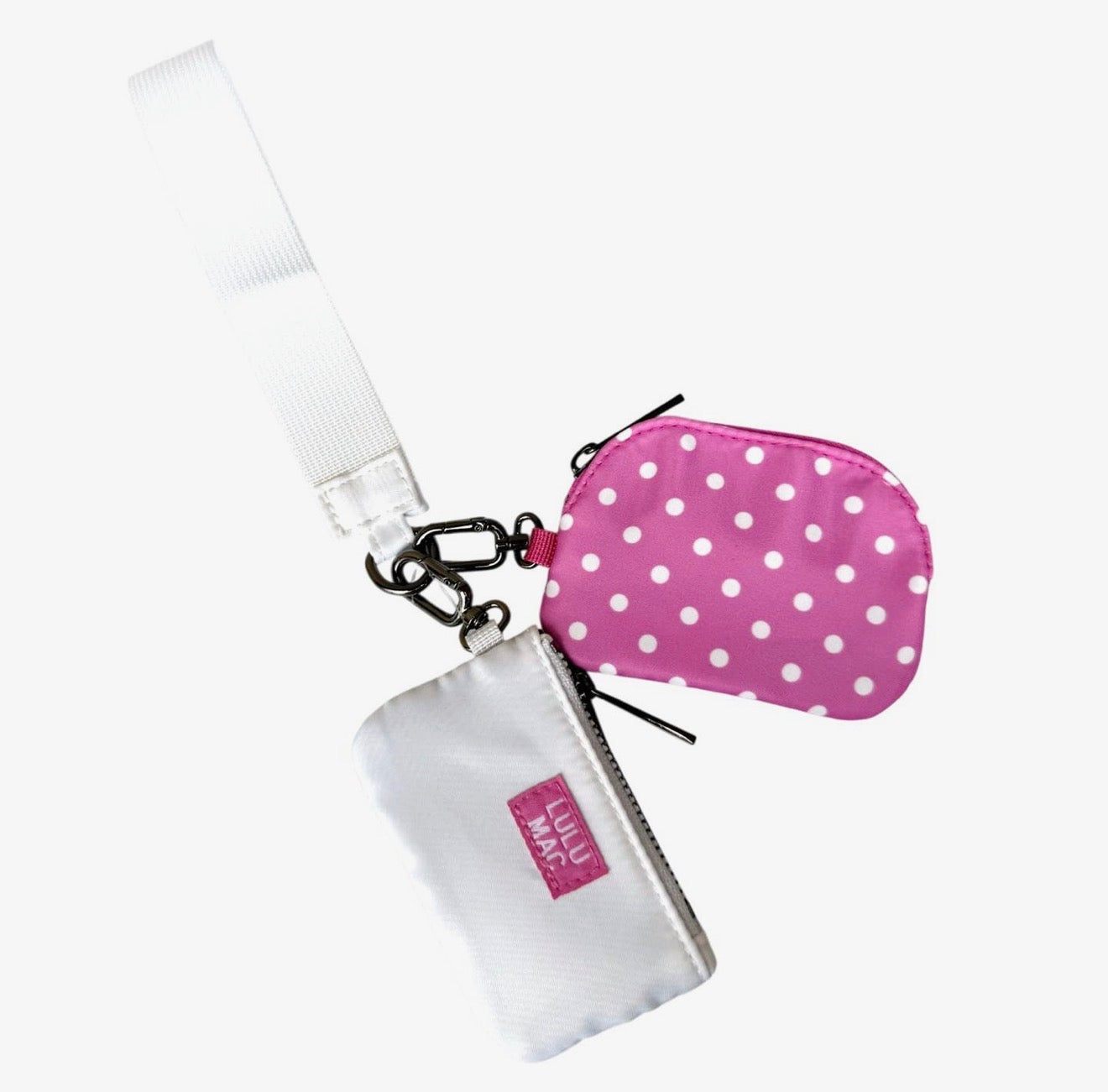 White & Pink Wristlet