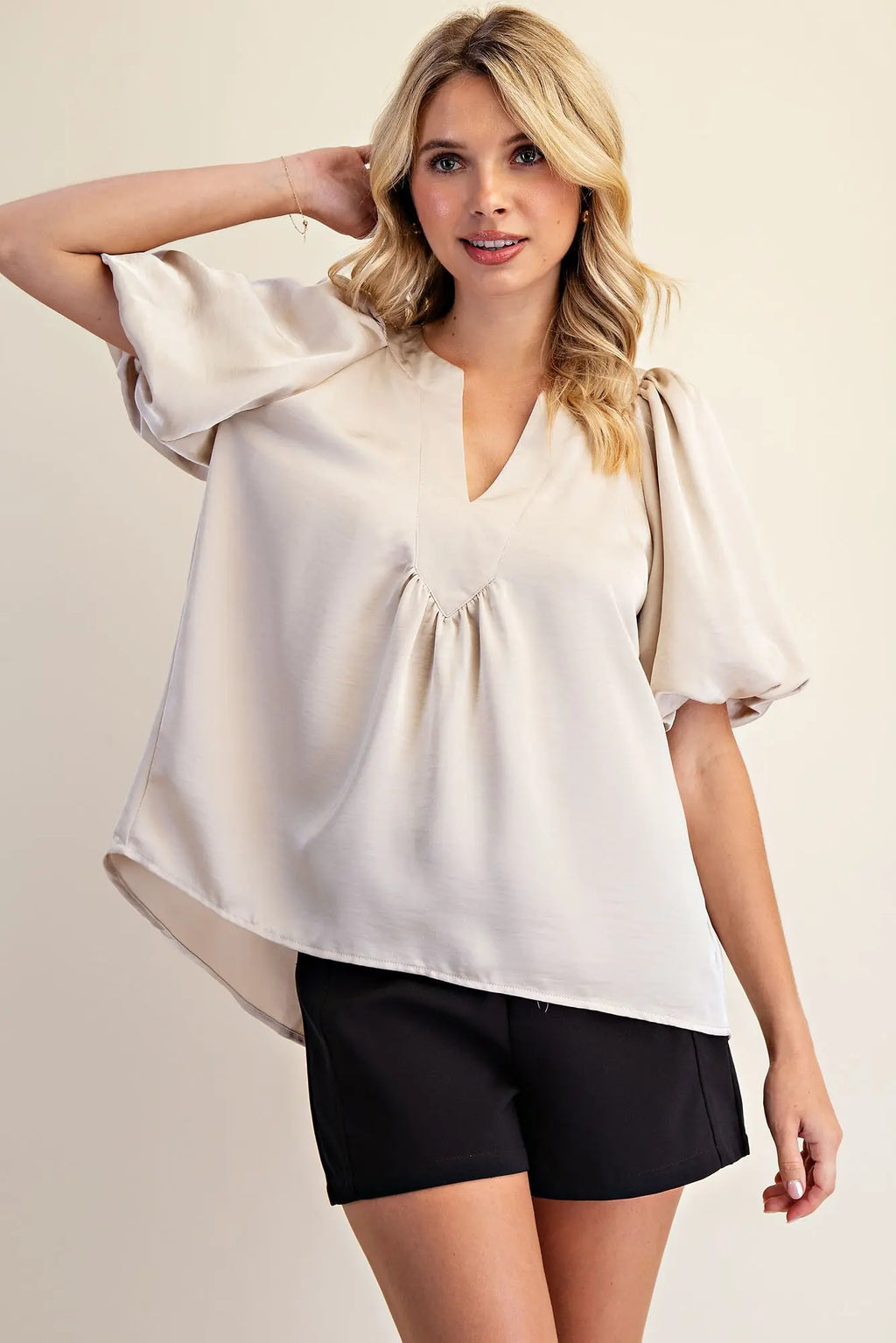 Spring Satin Glam Top
