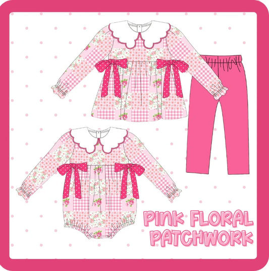 Pink Floral Patchwork Bubble •PREORDER•