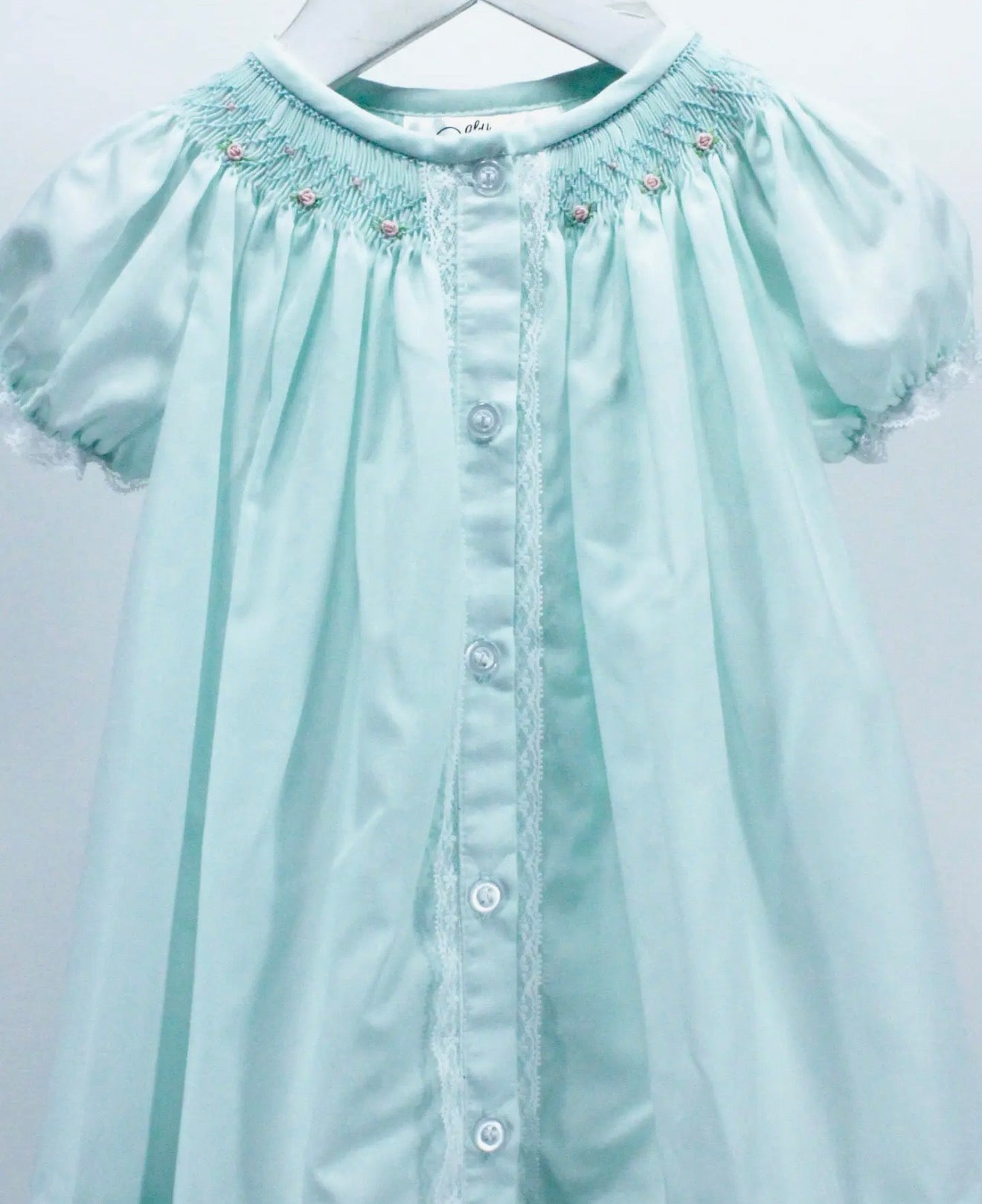 Mint Geometric Lace Dress