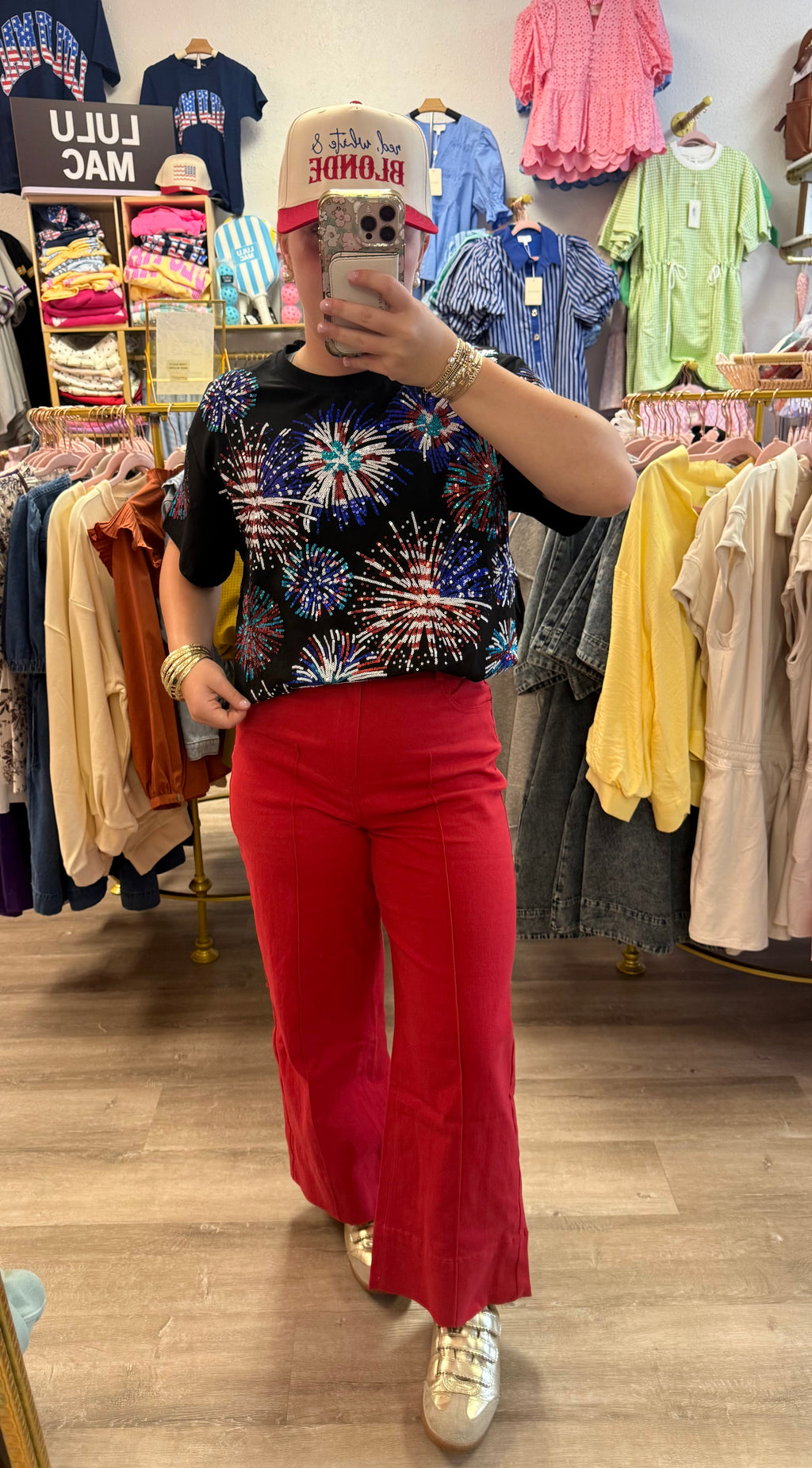 God Bless The USA firework Tee