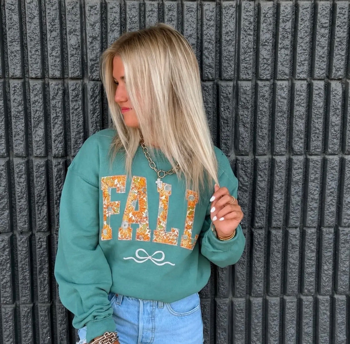 Fall Bow Coquette Sweatshirt