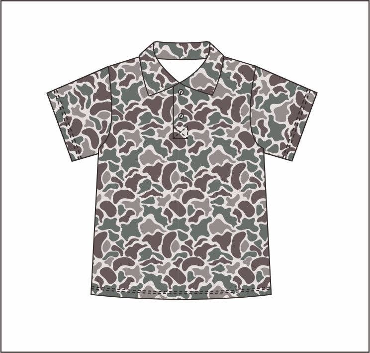 Pier Polo in Deer Camo S/S
