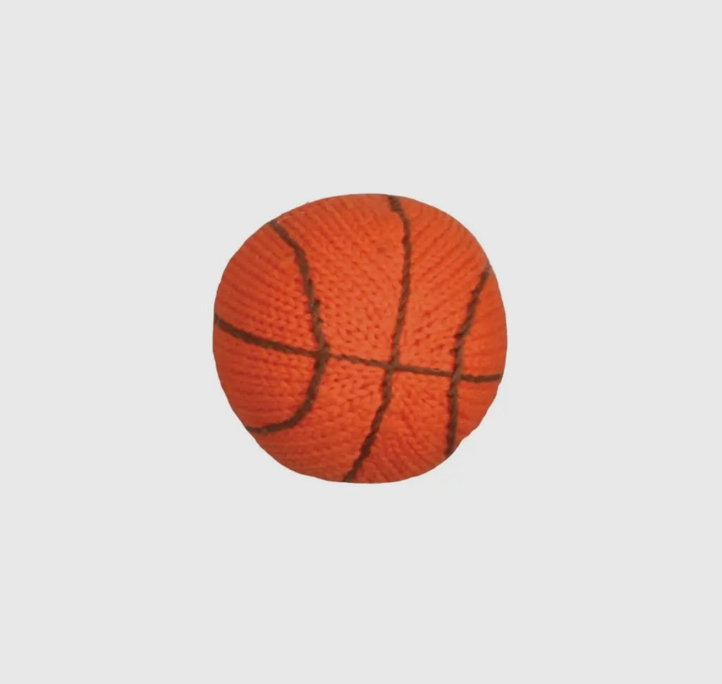 Baseball/Basketball Knit Rattle Toy