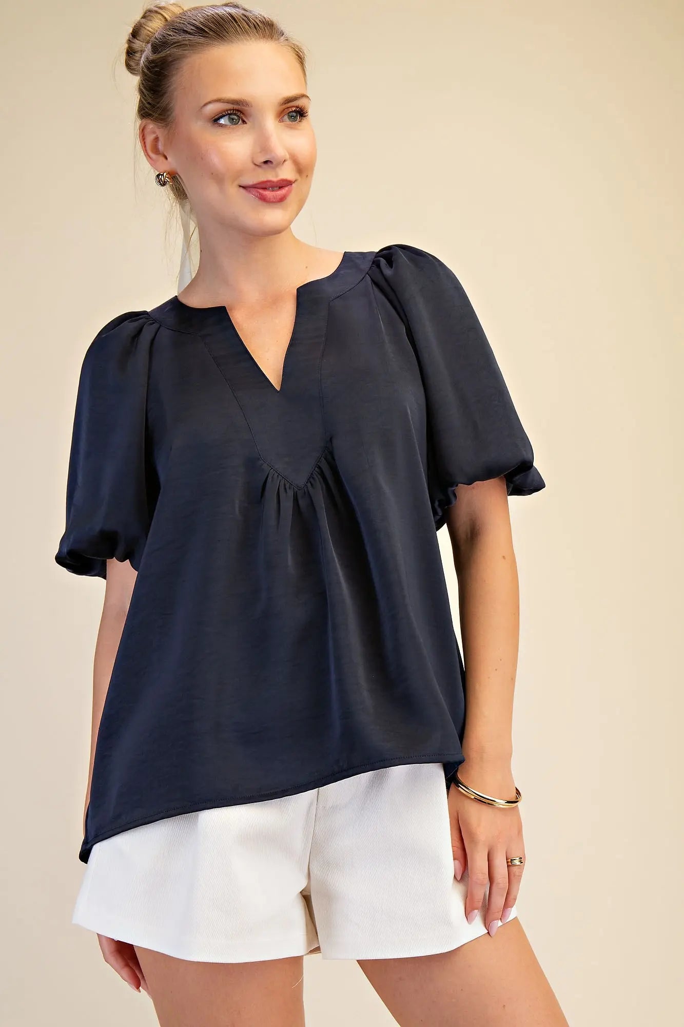 Spring Satin Glam Top