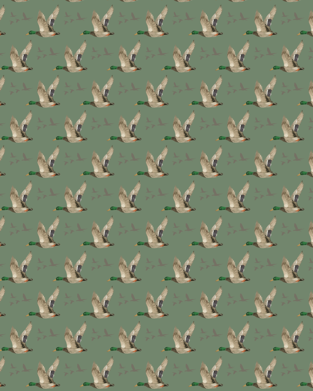 Men's Flying Mallard Performance Polo   Green/Multi   -Asst.