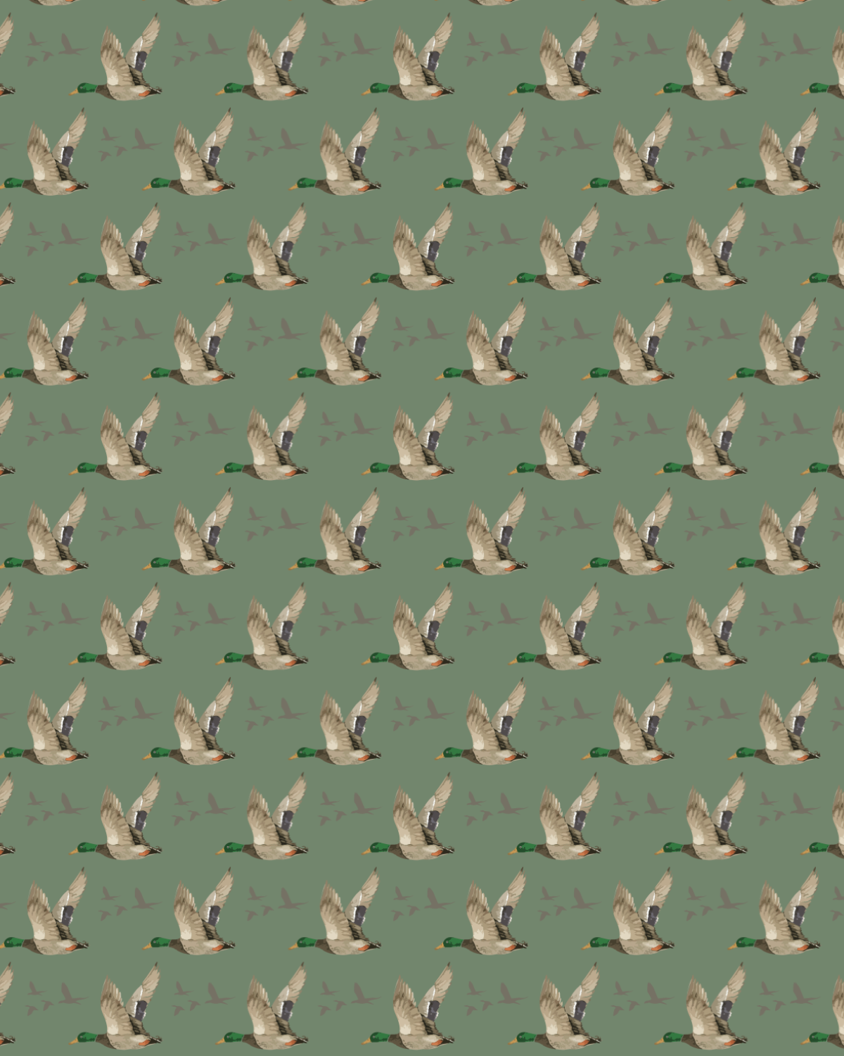 Men's Flying Mallard Performance Polo   Green/Multi   -Asst.