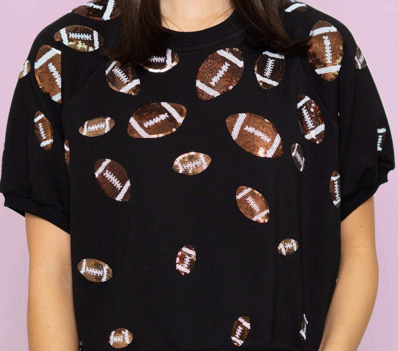 Football Sequin Top