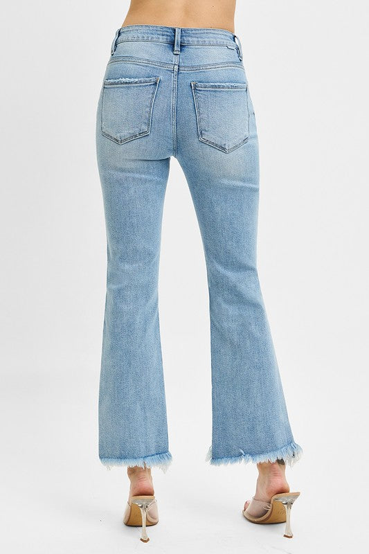 High Rise Cropped Jeans- RISEN
