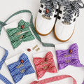 Gingham Game Day Laces-Purple only