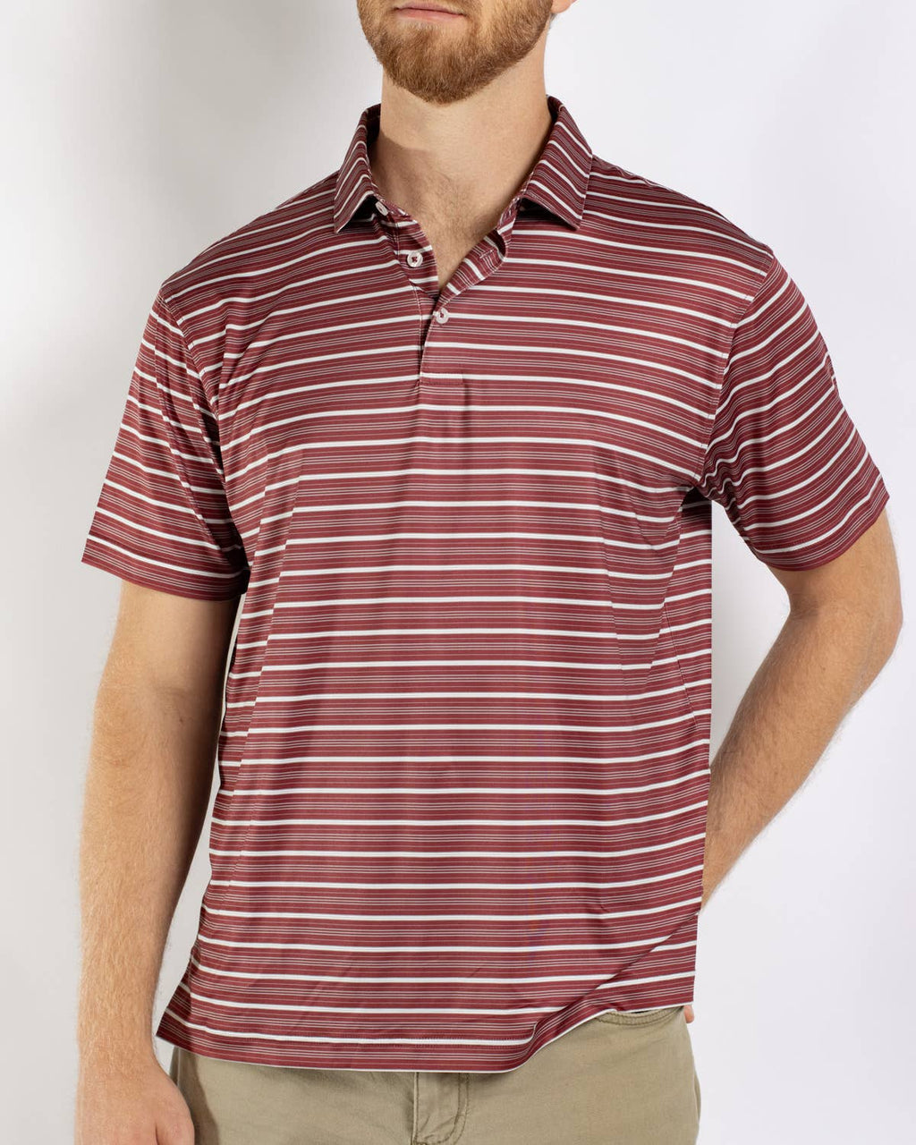 Men's Sideline Stripe Performance Polo