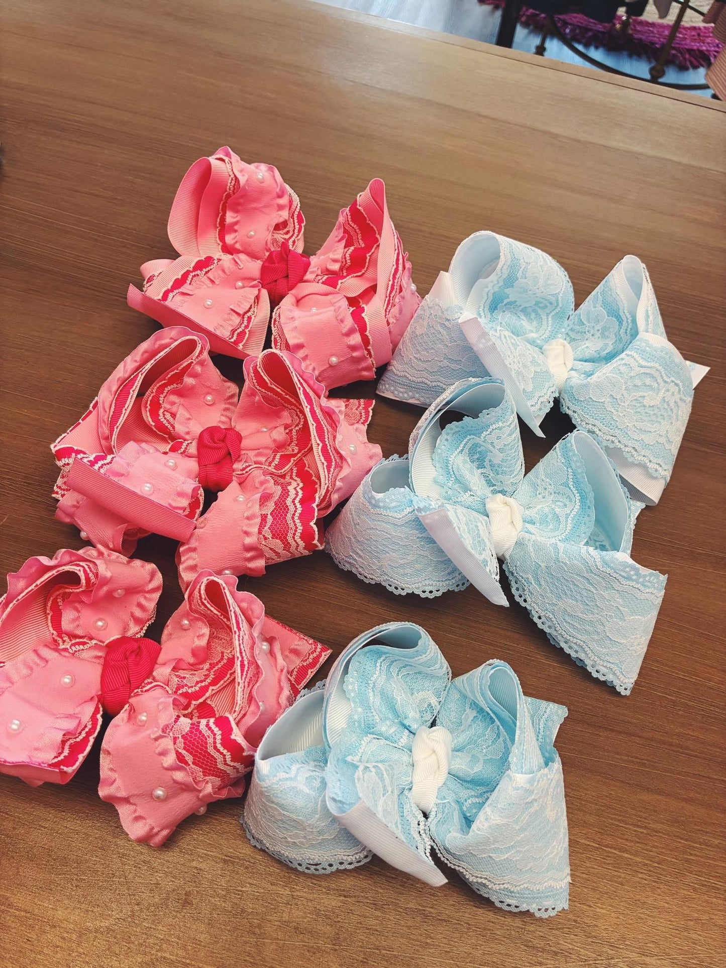 Light Blue Lace Bow SSD