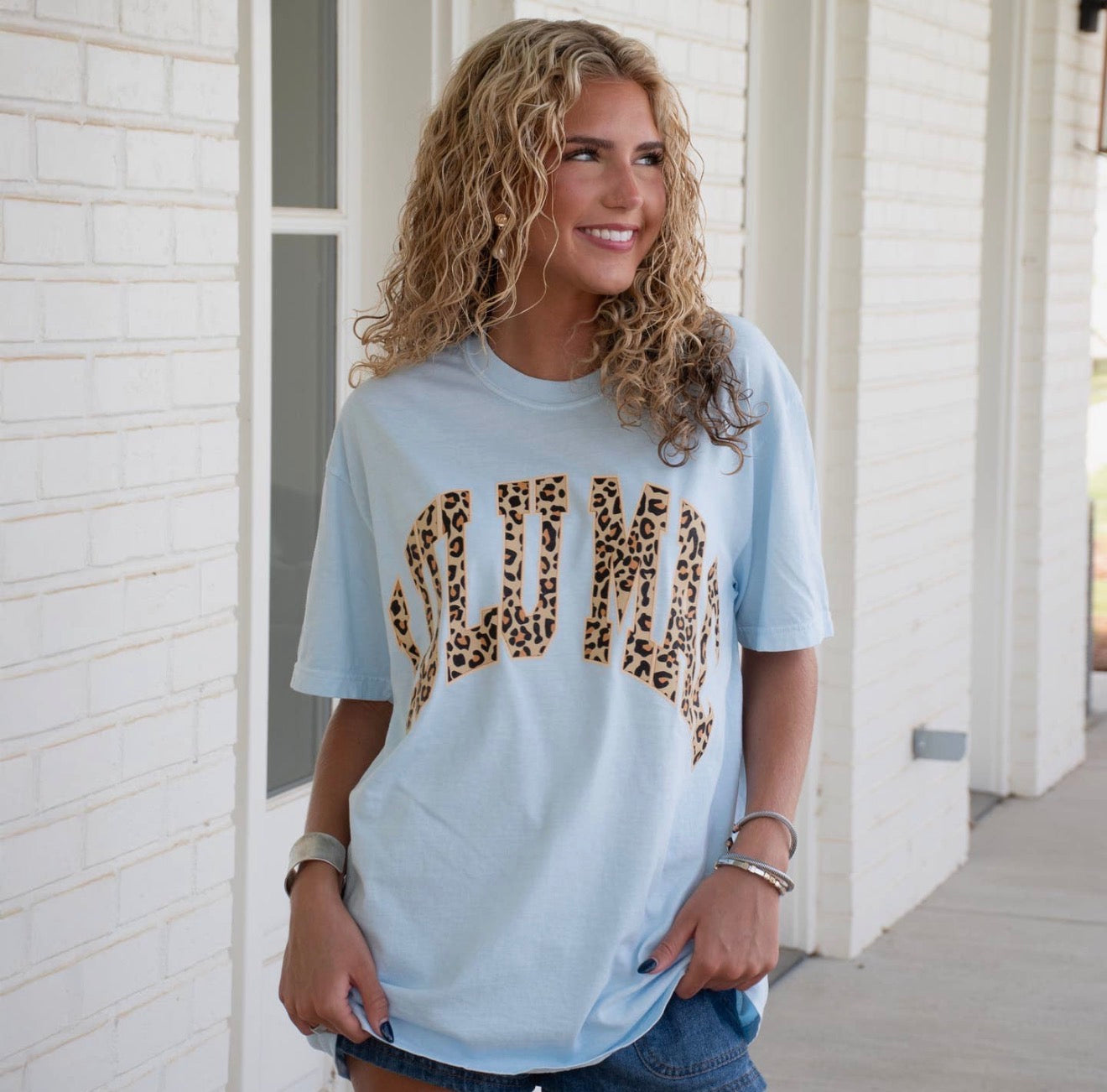 Lulumac Leopard Tee|Blue