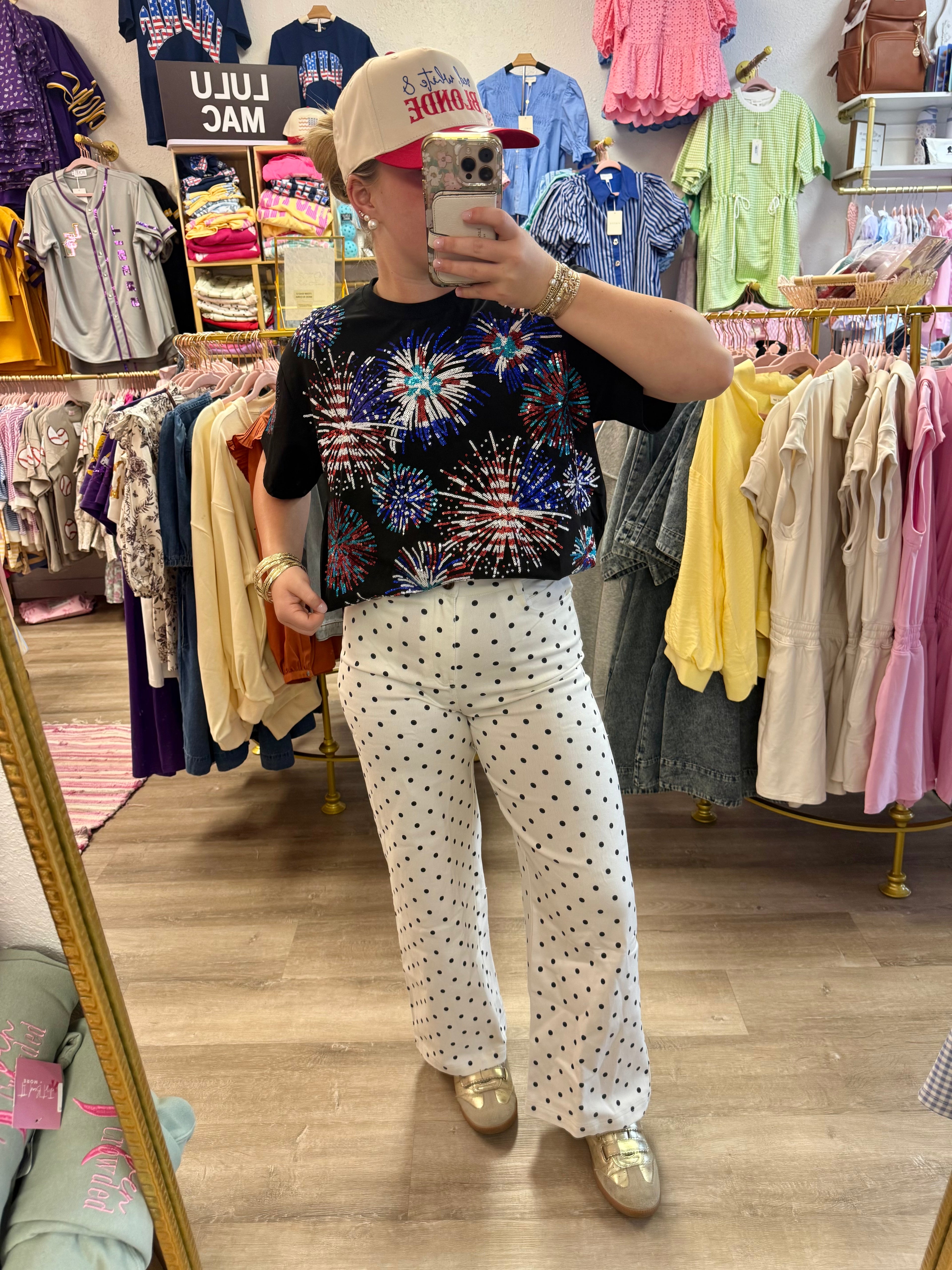 God Bless The USA firework Tee
