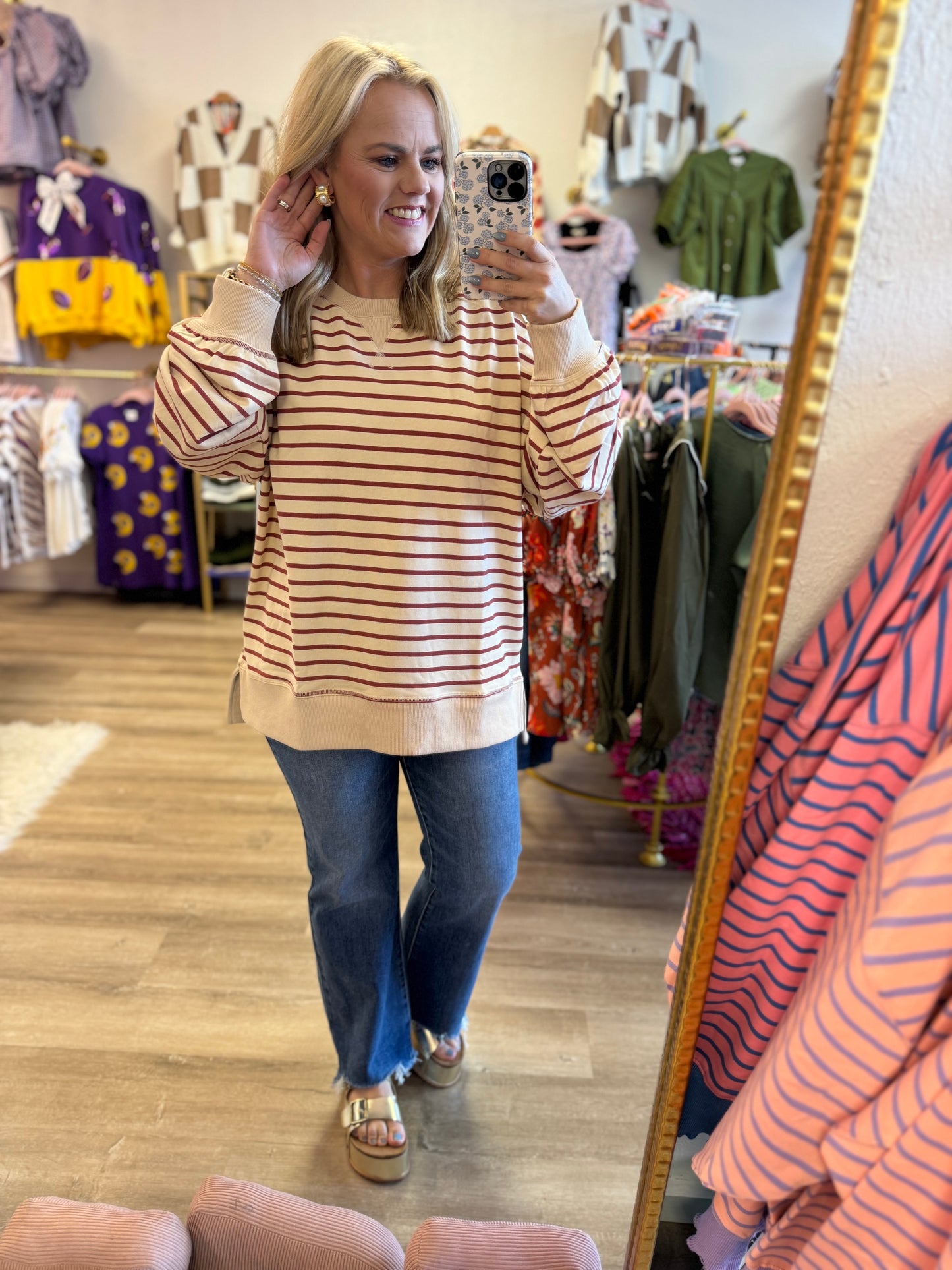 Brick Striped Sweatshirt