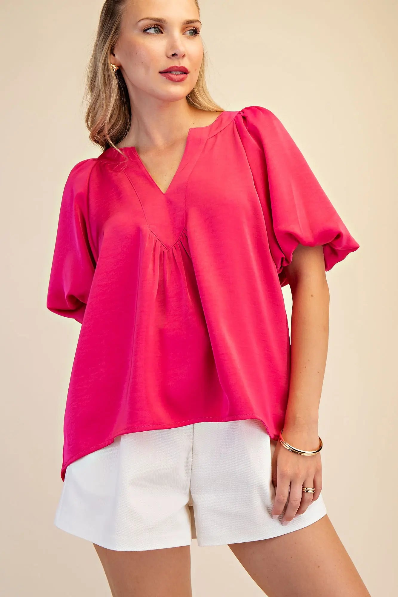 Spring Satin Glam Top