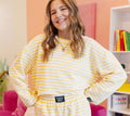 Long Sleeve Yellow Striped Top