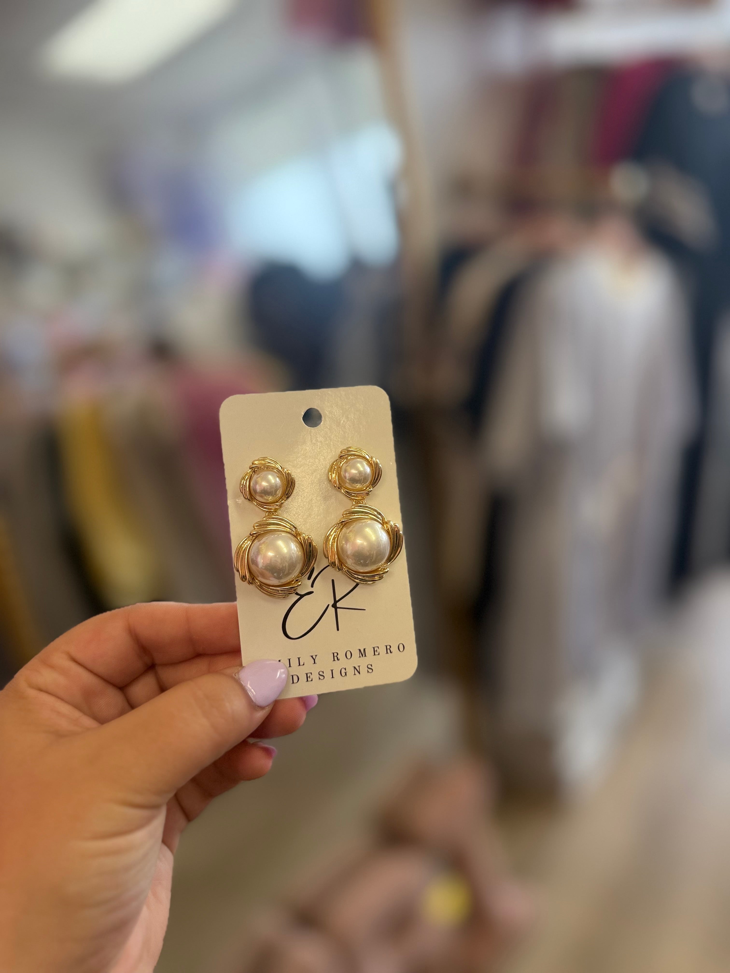 Classy Pearl Earrings