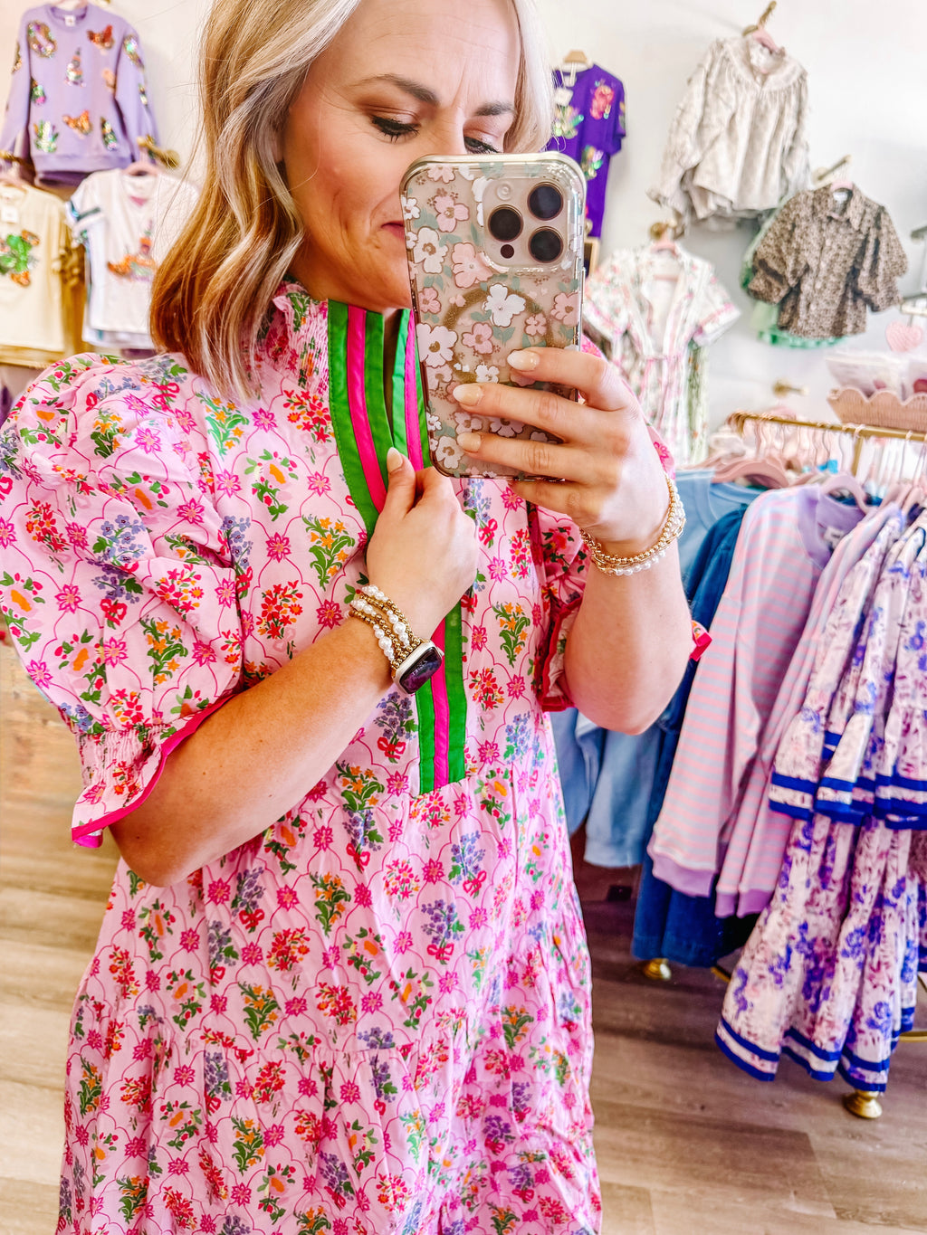 JBI Bloom Babe Midi Dress