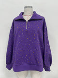 Purple Stone Quarter Zip|Preorder